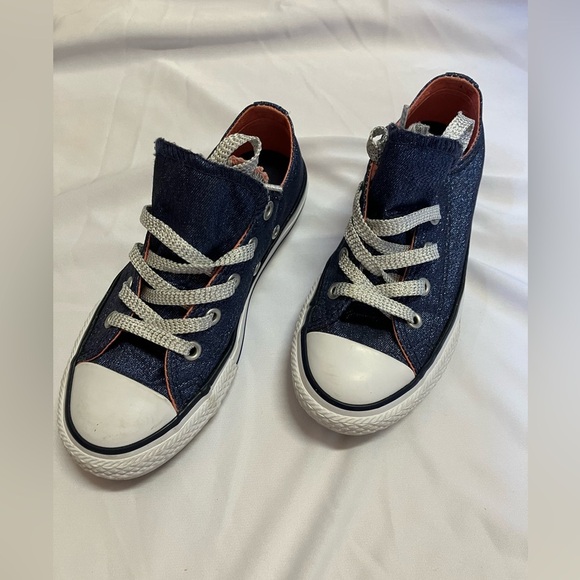 Converse Blue and White Chuck Taylor Sneakers - Picture 2 of 12
